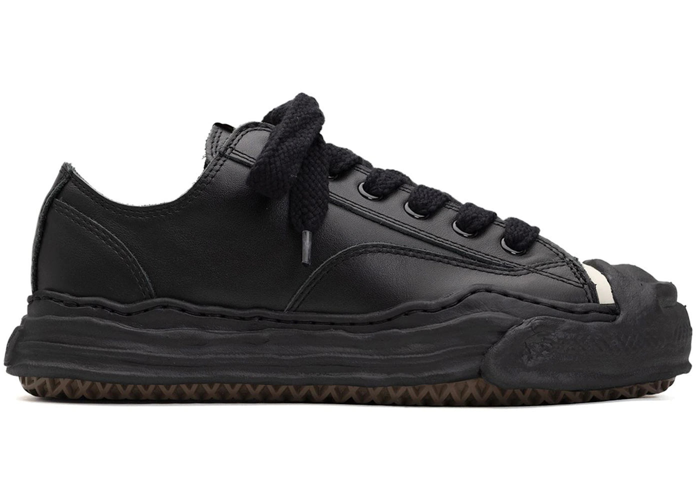 Maison Mihara Yasuhiro Hank Og Sole Leather Low Black
