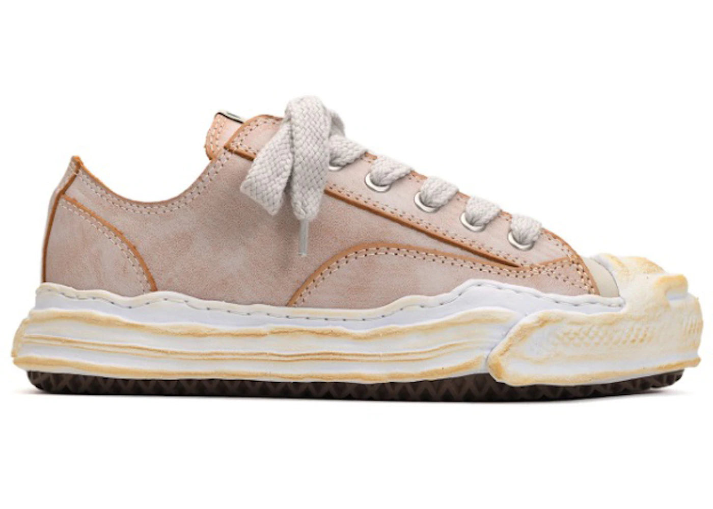 maison mihara yasuhiro hank og sole vegan leather low white