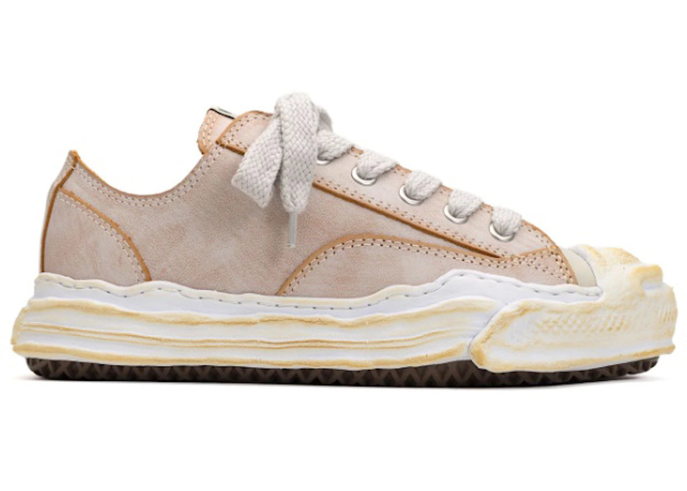 Maison Mihara Yasuhiro Hank Og Sole Vegan Leather Low White