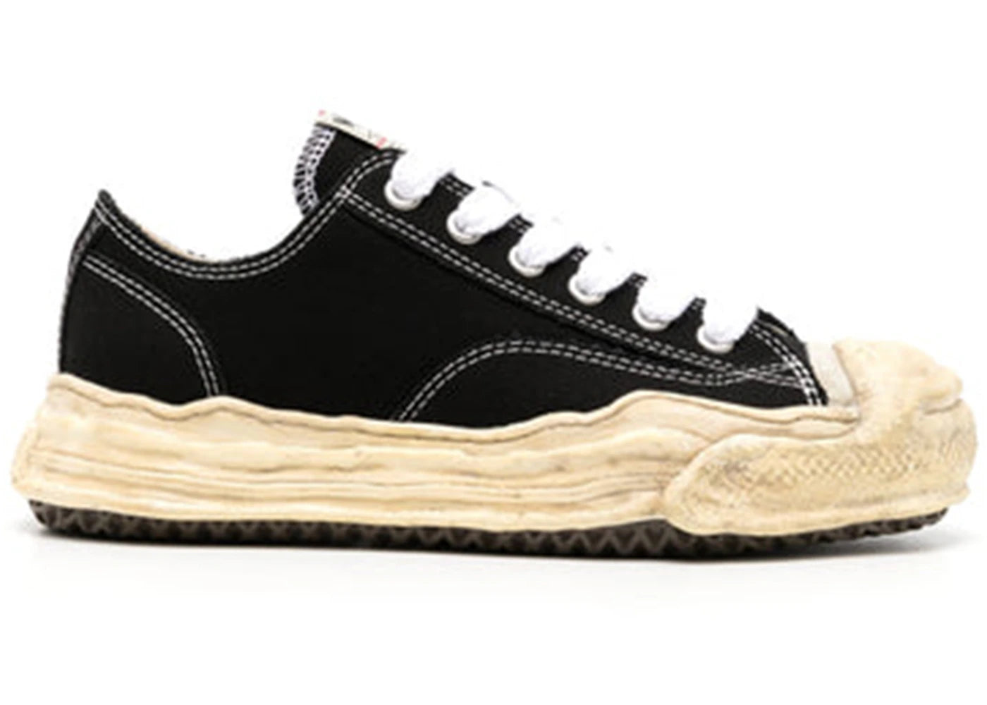 maison mihara yasuhiro hank og dyed sole black white