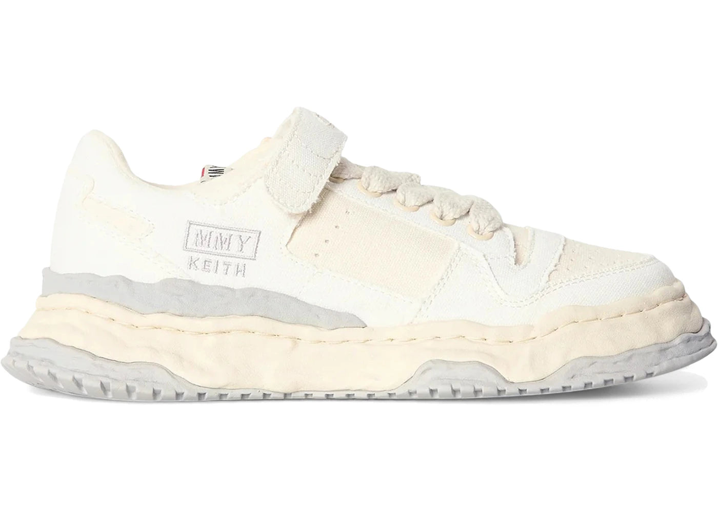 maison mihara yasuhiro keith og sole canvas low white
