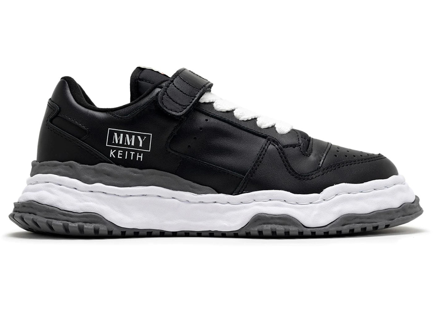 Maison Mihara Yasuhiro Keith Og Sole Leather Low Black White