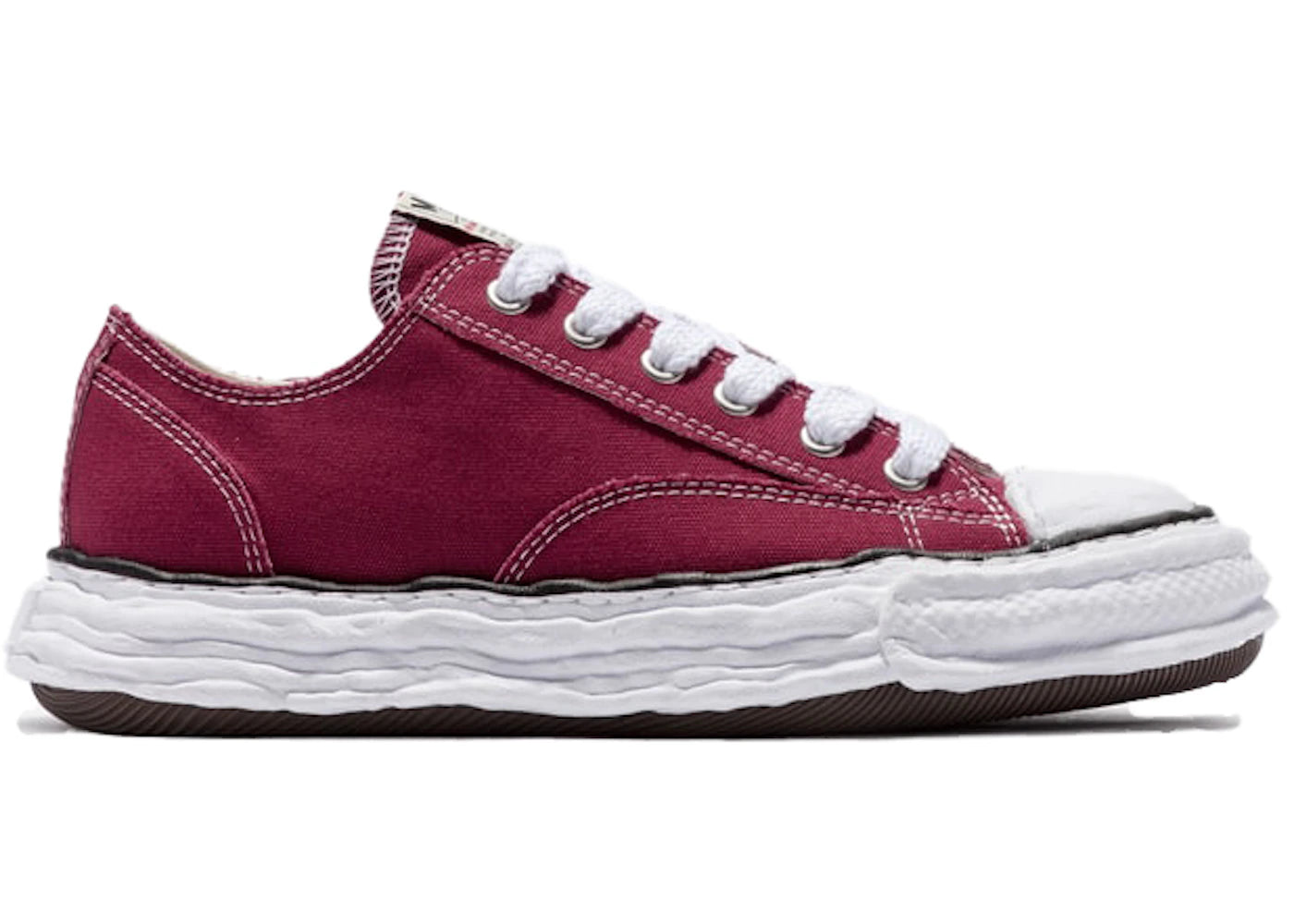 maison mihara yasuhiro peterson 23 og sole canvas low bordeaux