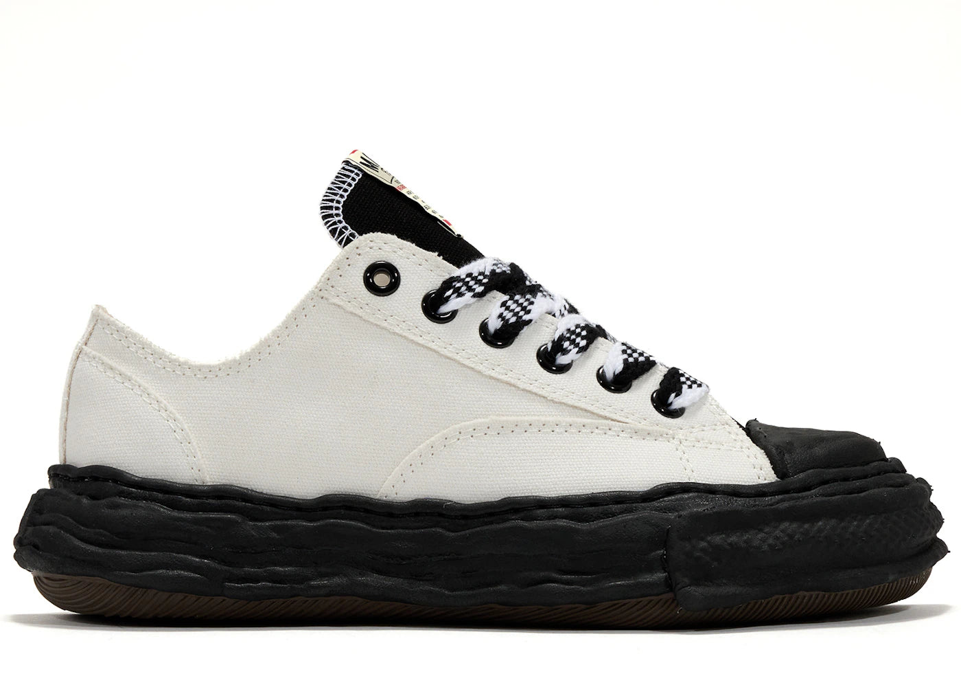 maison mihara yasuhiro peterson 23 og sole canvas low white black