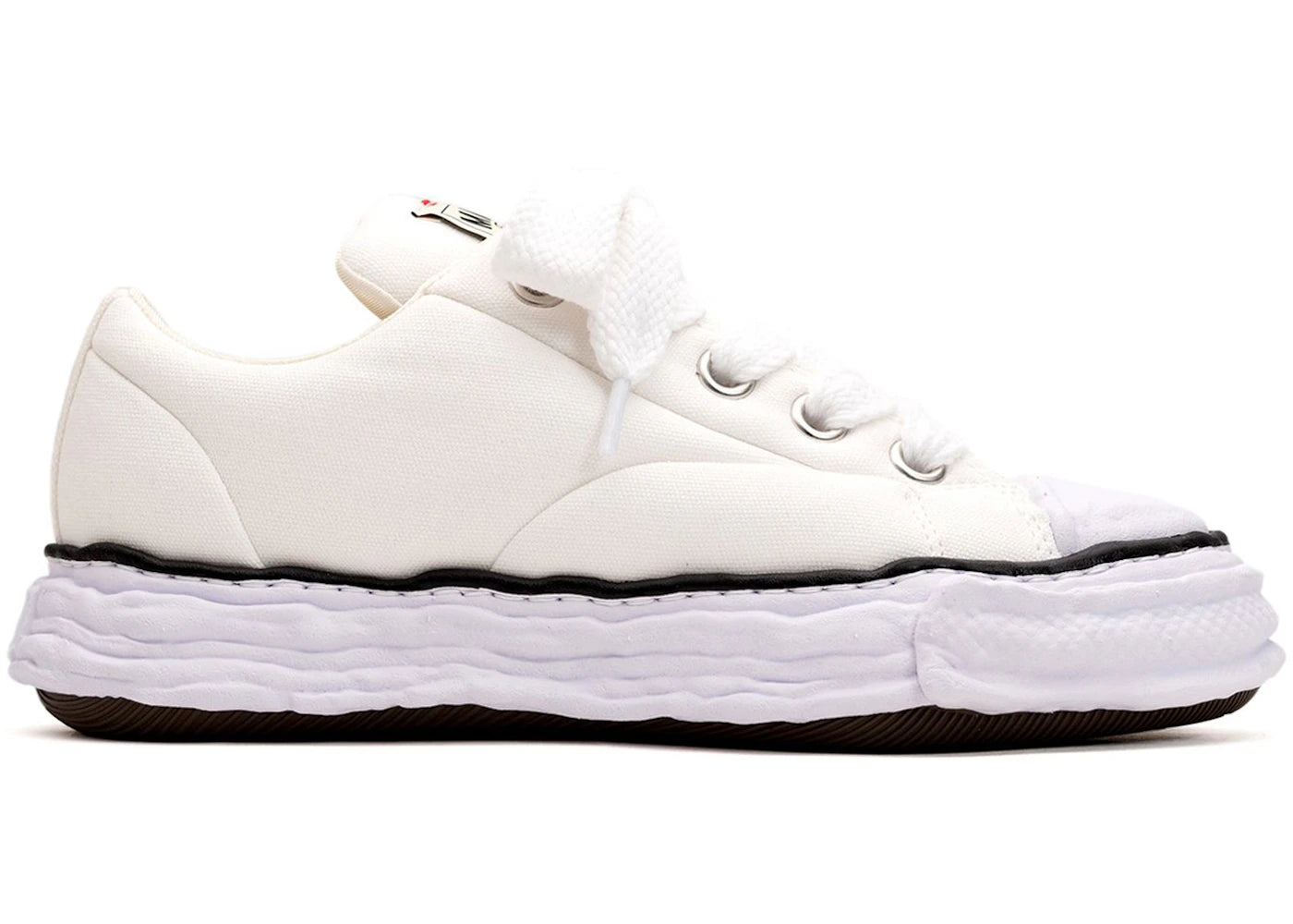 maison mihara yasuhiro peterson 23 og sole padded canvas low white