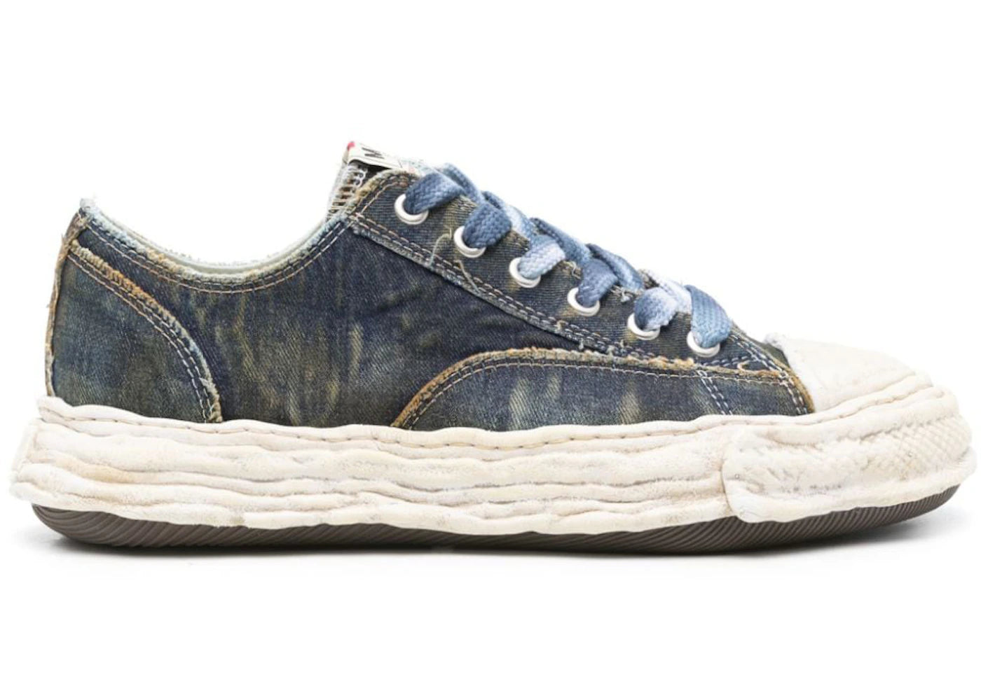 maison mihara yasuhiro peterson blue washed denim