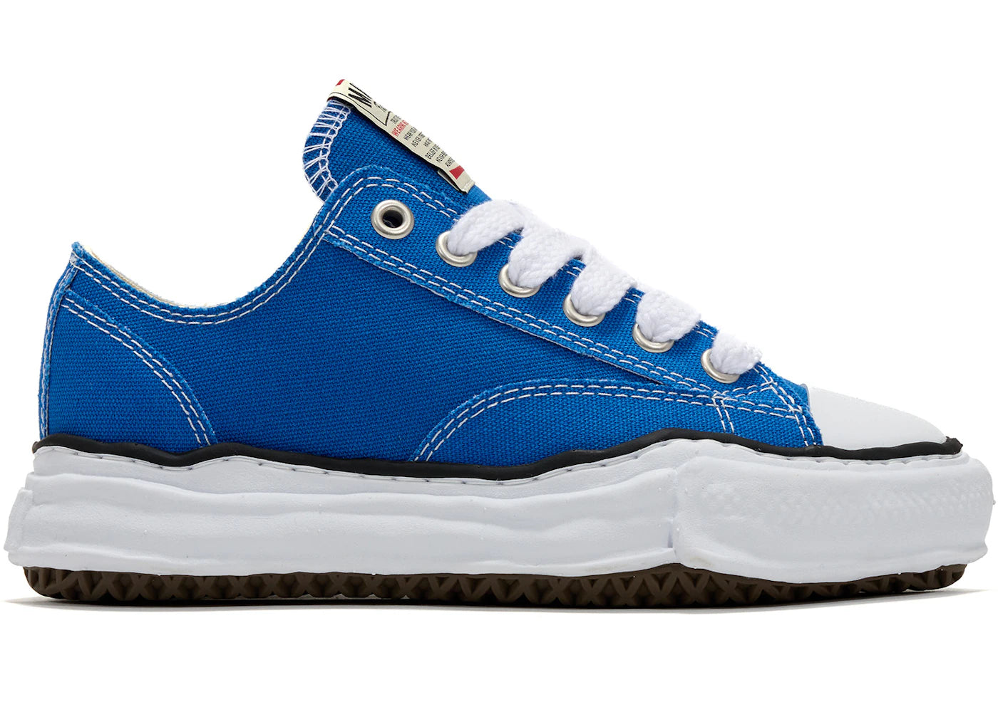 maison mihara yasuhiro peterson og sole canvas low cl blue