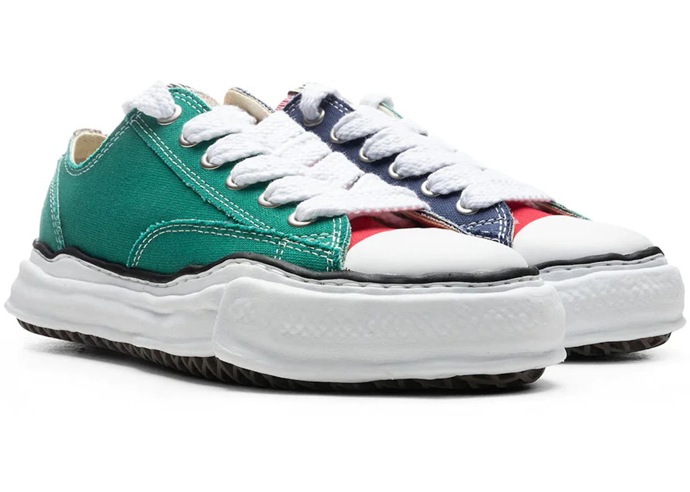 maison mihara yasuhiro peterson og sole canvas low multi