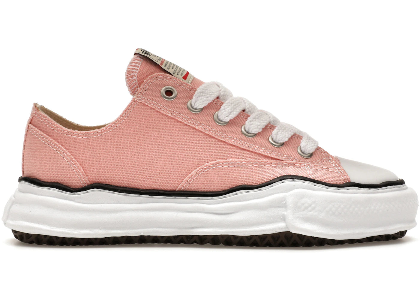 maison mihara yasuhiro peterson og sole canvas low pink