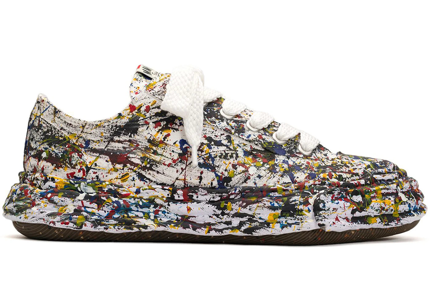 Maison Mihara Yasuhiro Peterson23 Og Sole Canvas Low Sputtering Paint White