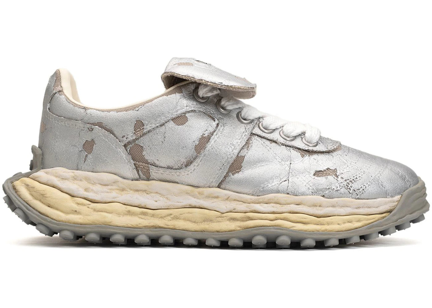 Maison Mihara Yasuhiro Scott Og Sole Film Attached Canvas Low Silver