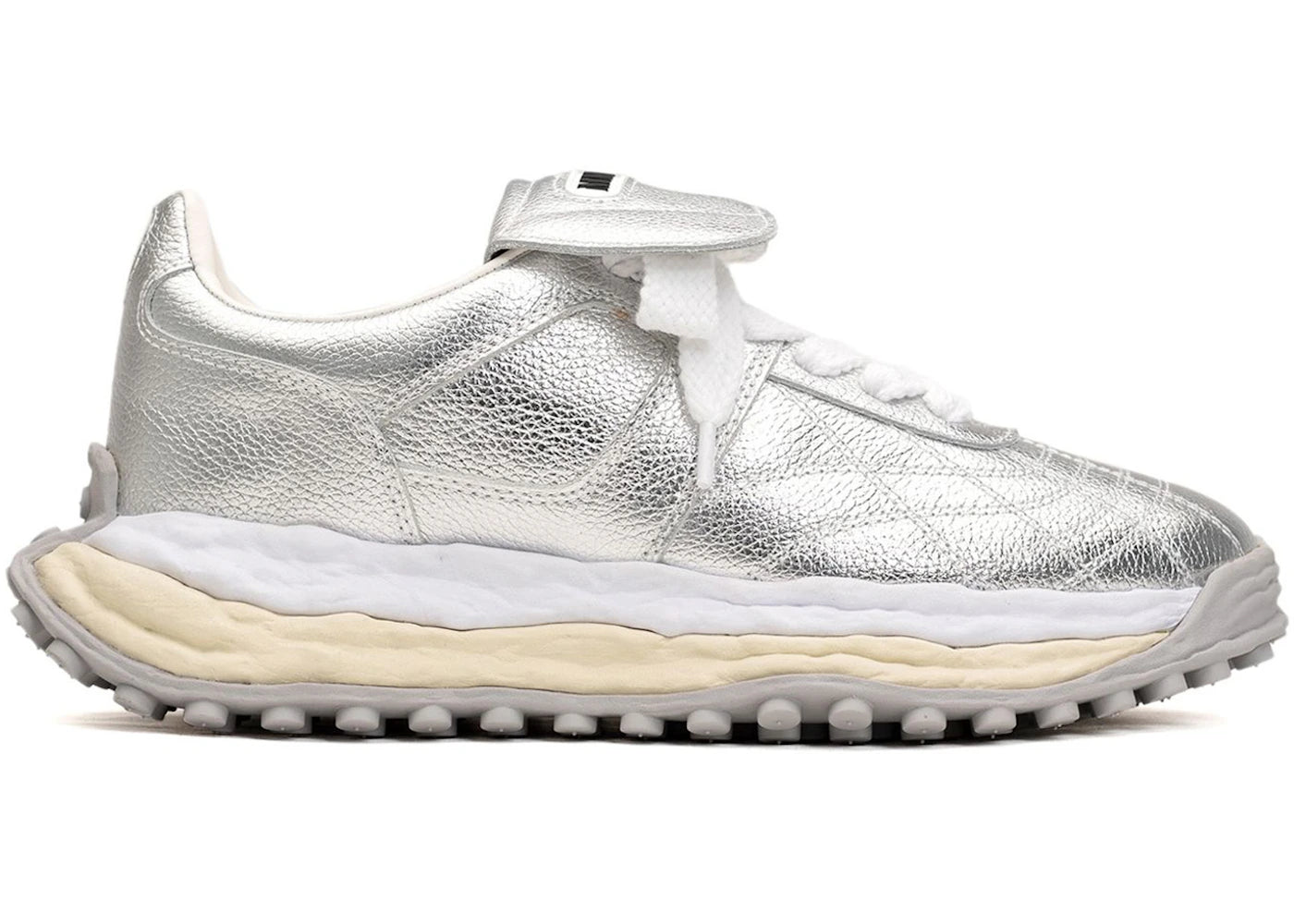 maison mihara yasuhiro scott og sole leather low silver