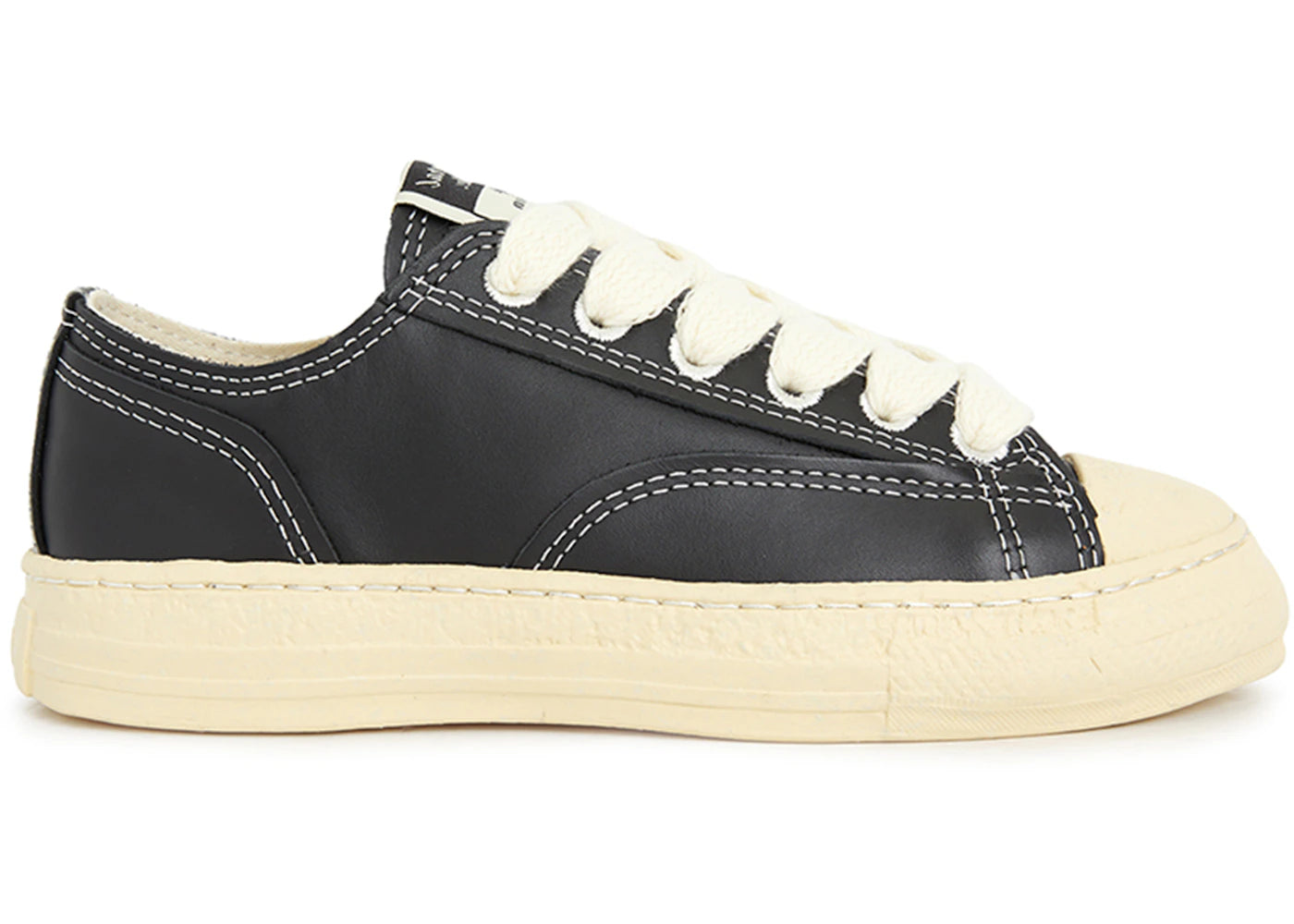 Maison Mihara Yasuhiro Trent Leather Low Black