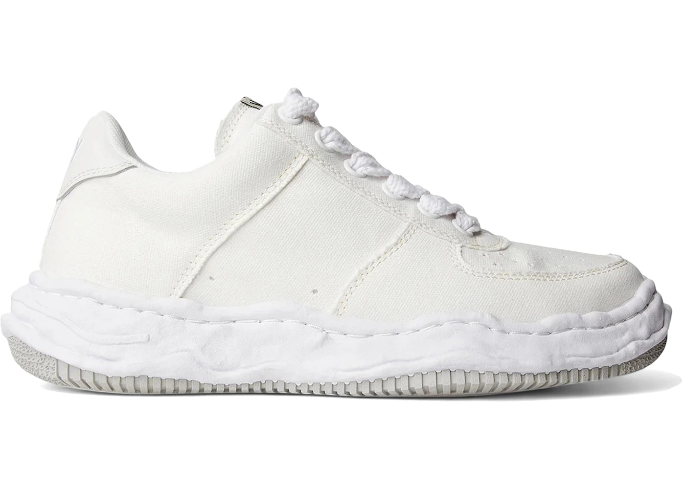 maison mihara yasuhiro wayne og sole canvas low white