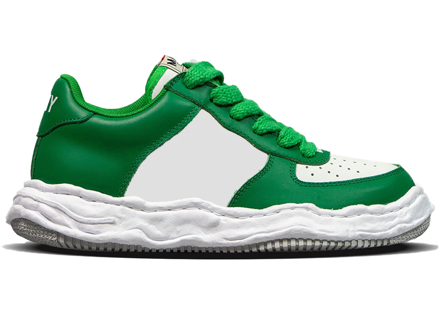 Maison Mihara Yasuhiro Wayne Og Sole Leather Low Green White