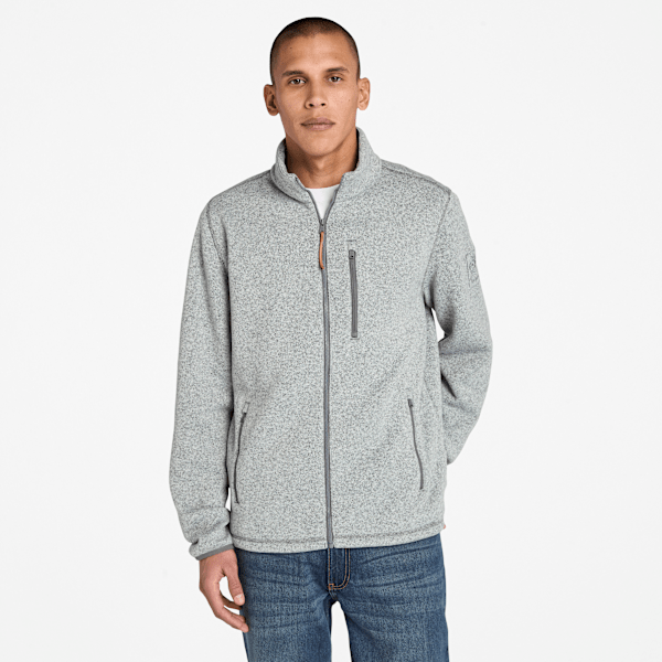 Timberland Melange Fleece Jacket Medium Grey Heather