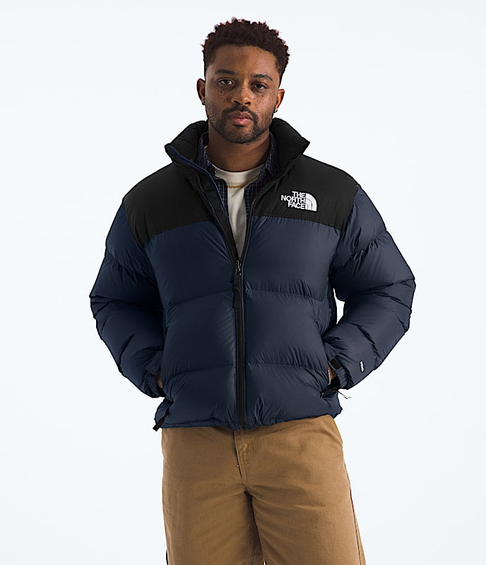 The North Face Men 1996 Retro Nuptse Jacket Bark Mist Latte/TNF Black Mushroom Grey/TNF Black White Dune/TNF Black/Recycled Down Summit Navy/TNF Black/Recycled Down Estate Blue/TNF Black
