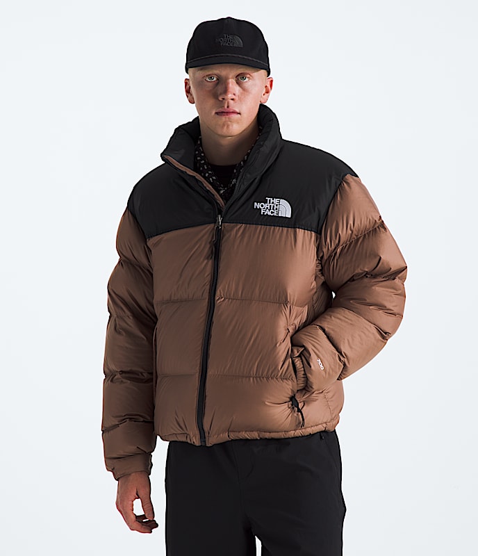 The North Face Men 1996 Retro Nuptse Jacket Bark Mist Latte/TNF Black Mushroom Grey/TNF Black White Dune/TNF Black/Recycled Down Summit Navy/TNF Black/Recycled Down Estate Blue/TNF Black