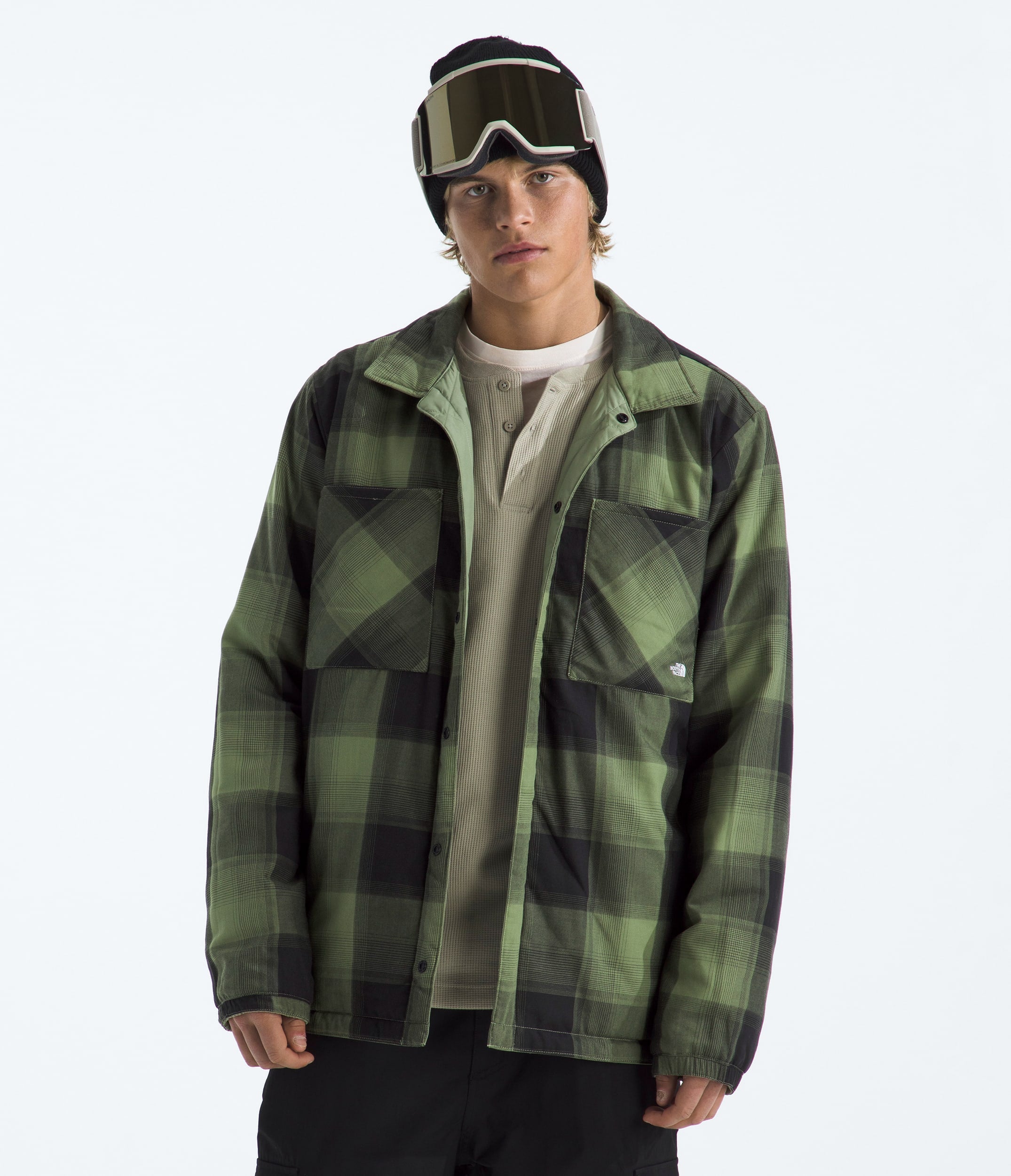 The North Face Men’s Afterburner Insulated Flannel Bark Mist