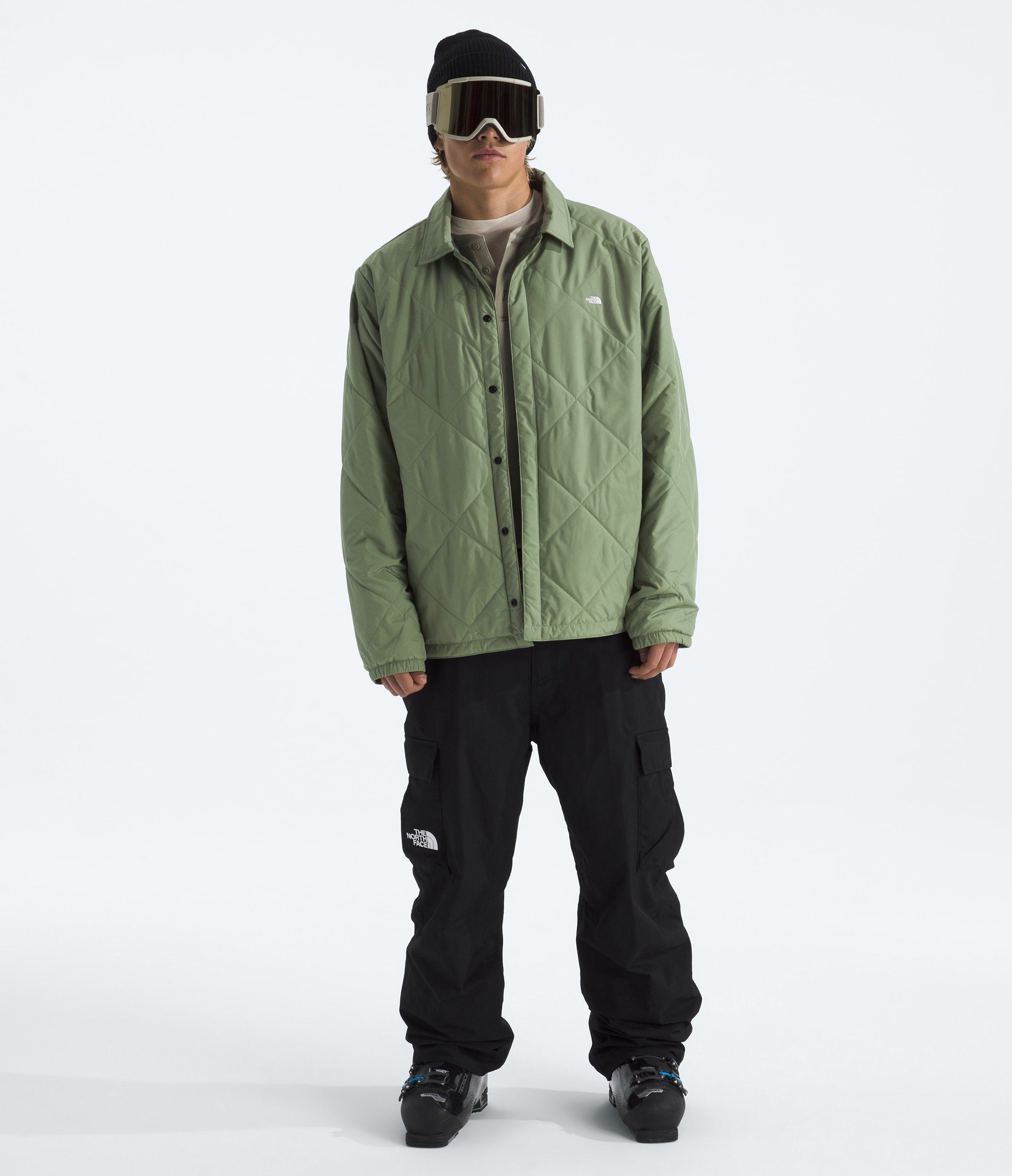 The North Face Men’s Afterburner Insulated Flannel Bark Mist