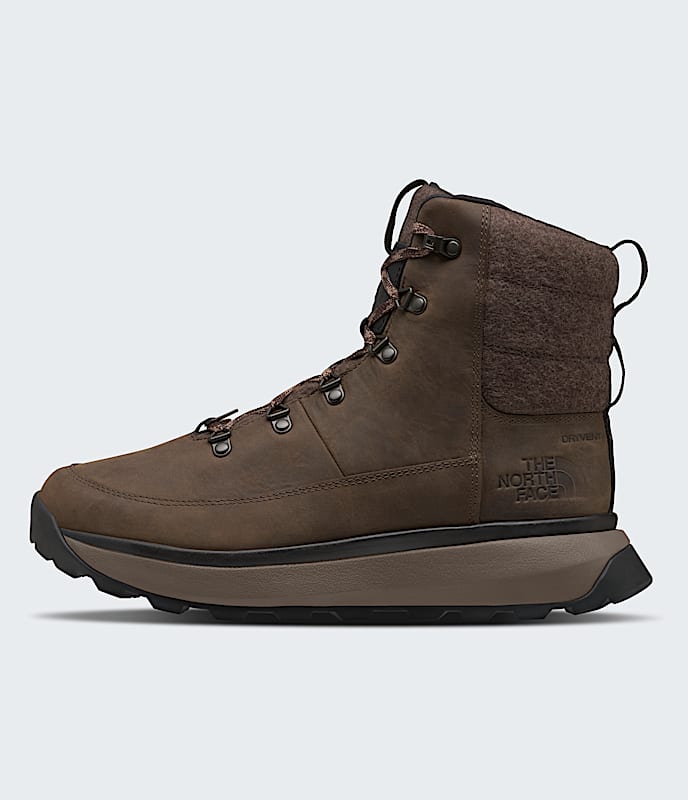 The North Face Mens Bergen Leather Waterproof Boots Demitasse Brown