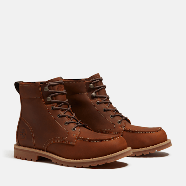 Timberland Britton Falls Mid Waterproof Boot Medium Brown Full-Grain Men'S