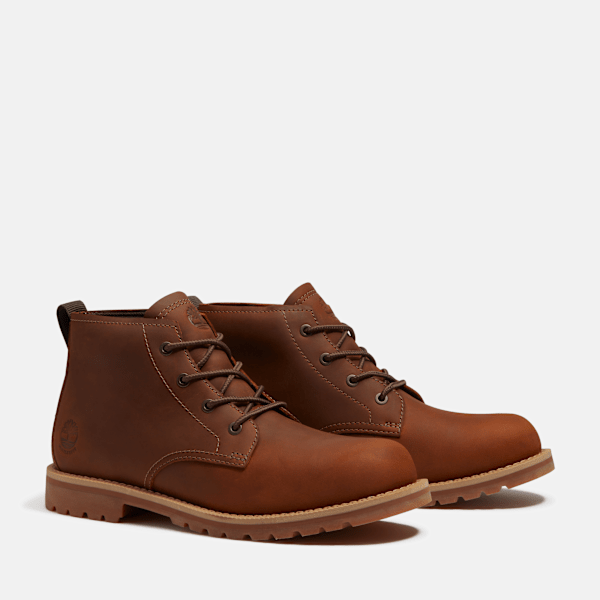 Timberland Britton Falls Waterproof Chukka Boot Medium Brown Full-Grain Men'S
