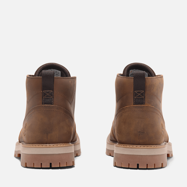 Timberland Britton Road Mid Waterproof Chukka Boot Rust Full-Grain Men'S