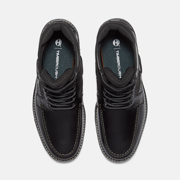 Timberland Britton Road Moc-Toe Boot Black Full-Grain Men'S