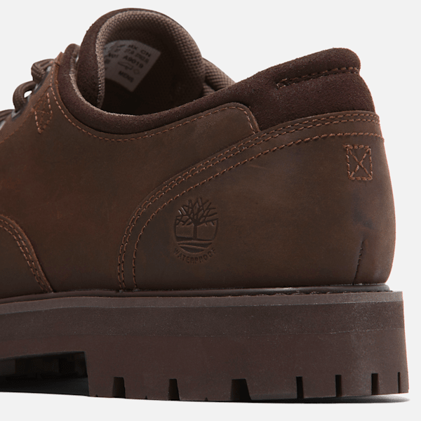 Timberland Britton Road Waterproof Shoe Dark Brown Full-Grain Men'S