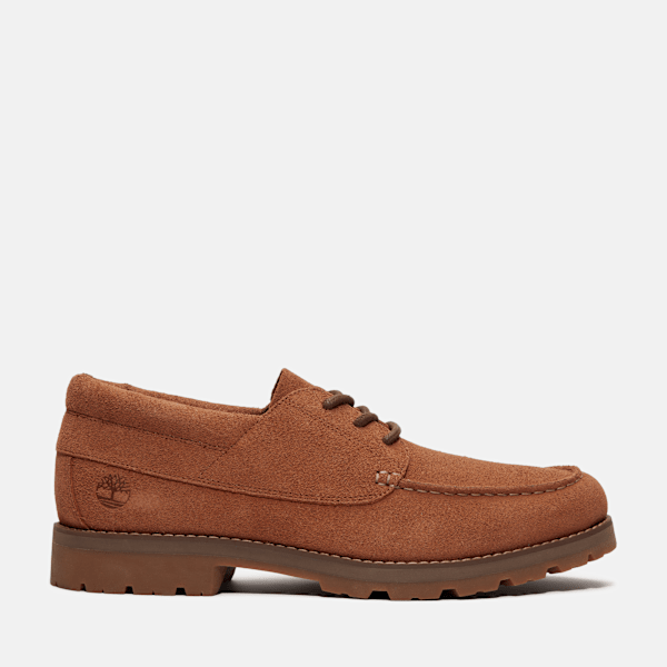 Timberland Britton Square Lace-Up Shoe Rust Suede Men'S