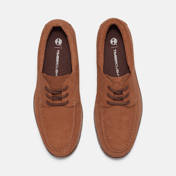 Timberland Britton Square Lace-Up Shoe Rust Suede Men'S
