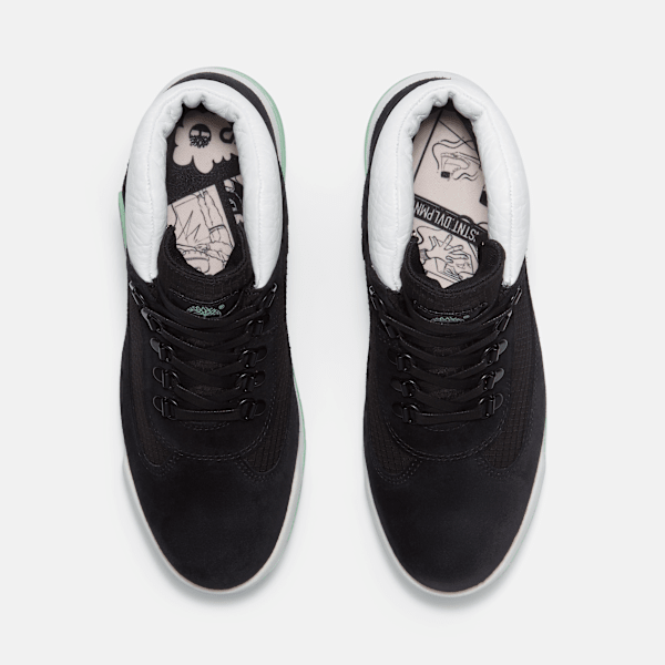 Timberland Cnstnt: Dvlpmnt Waterproof Field Boot Black Suede/Green Men'S