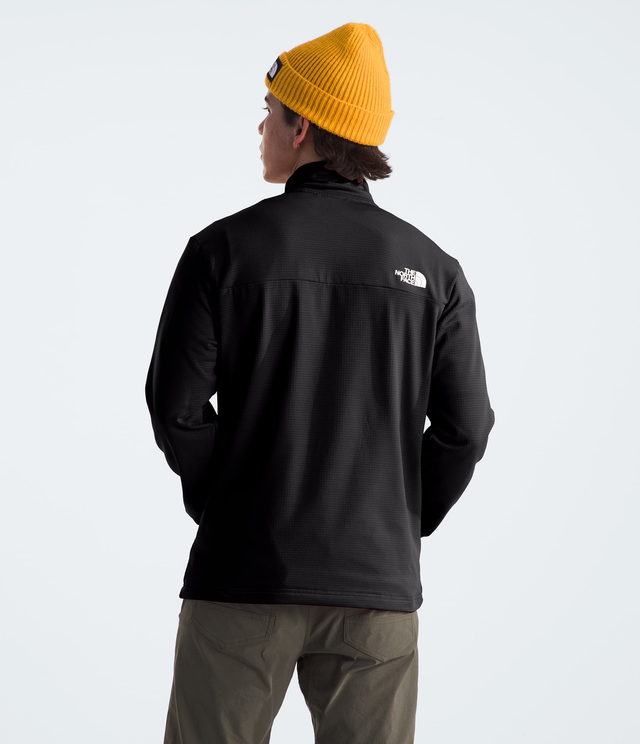 The North Face Men’s Cedar Trail Grid Fleece Full-Zip Jacket TNF Black