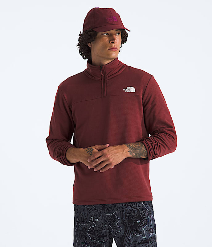 The North Face Men Cedar Trail Grid Fleece Zip Bark Mist TNF Black Summit Navy Dusk Blue Mushroom Grey Smoked Pearl Sumac
