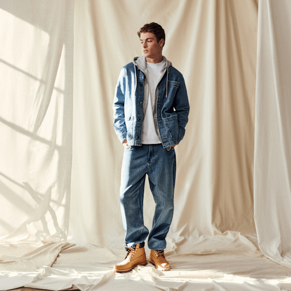 Timberland Denim Jacket Mid Indigo Men'S