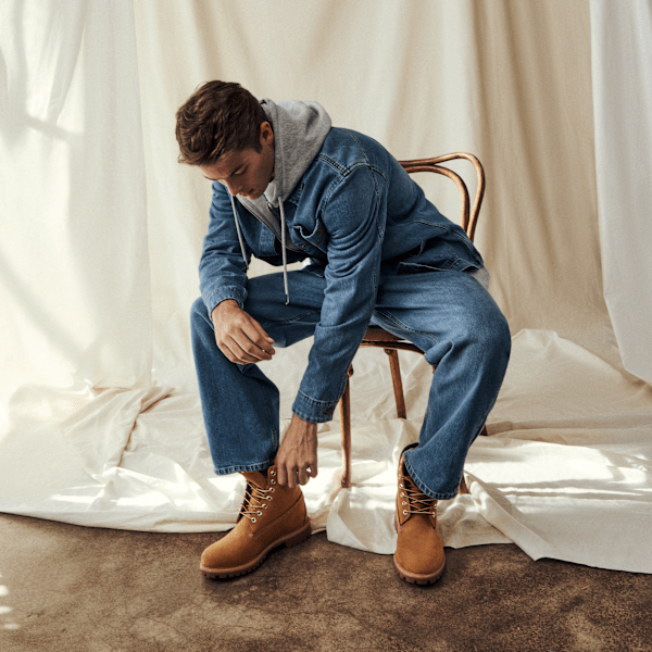 Timberland Denim Jacket Mid Indigo Men'S