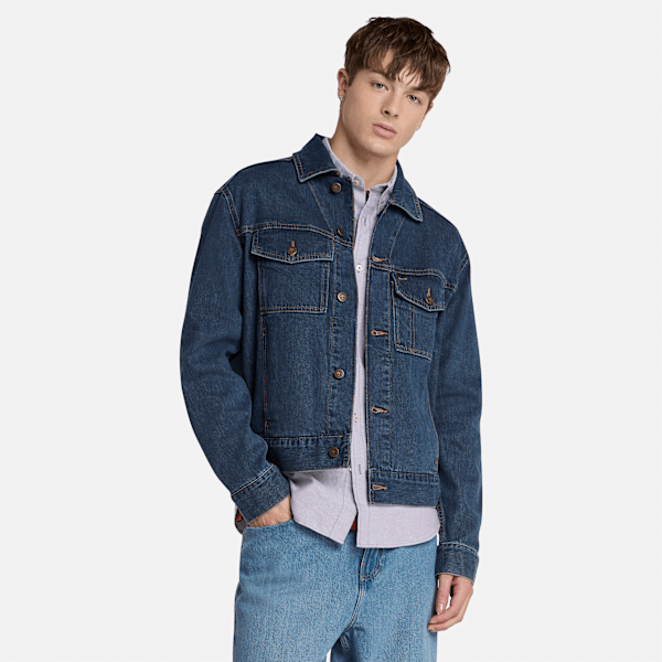 Timberland Denim Jacket Mid Indigo Men'S