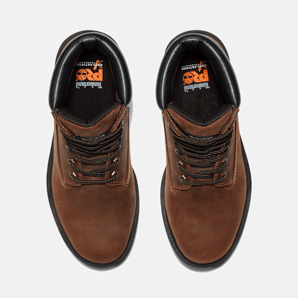 Timberland Direct Attach 6" Soft Toe Waterproof Work Boot Brown Men'S