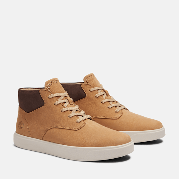 Timberland Emerson Street Mid Sneaker Medium Beige Nubuck Men'S