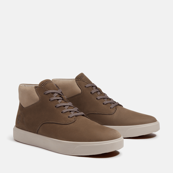 Timberland Emerson Street Mid Sneaker Dark Brown Nubuck Men'S