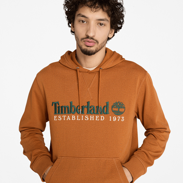 Timberland Established 1973 Loopback Hoodie Leather Brown Men'S