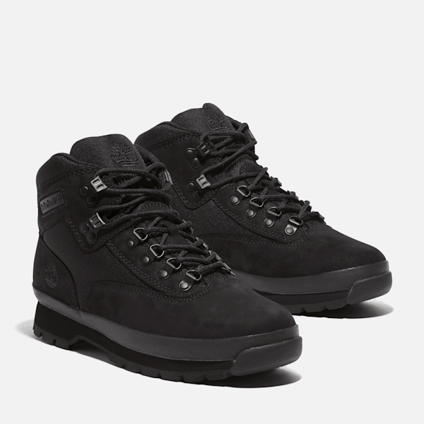 Timberland Euro Hiker Boot Black Nubuck Men'S