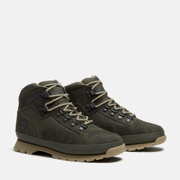 Timberland Euro Hiker Dark Green Nubuck/Camo Men'S