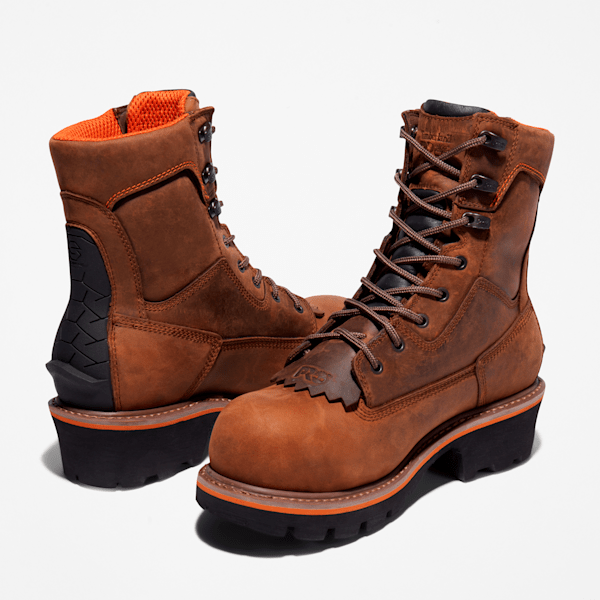 Timberland Evergreen Logger Composite Toe Waterproof Work Boot Brown Men'S