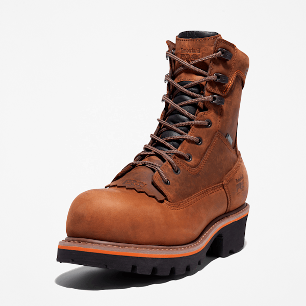 Timberland Evergreen Logger Composite Toe Waterproof Work Boot Brown Men'S