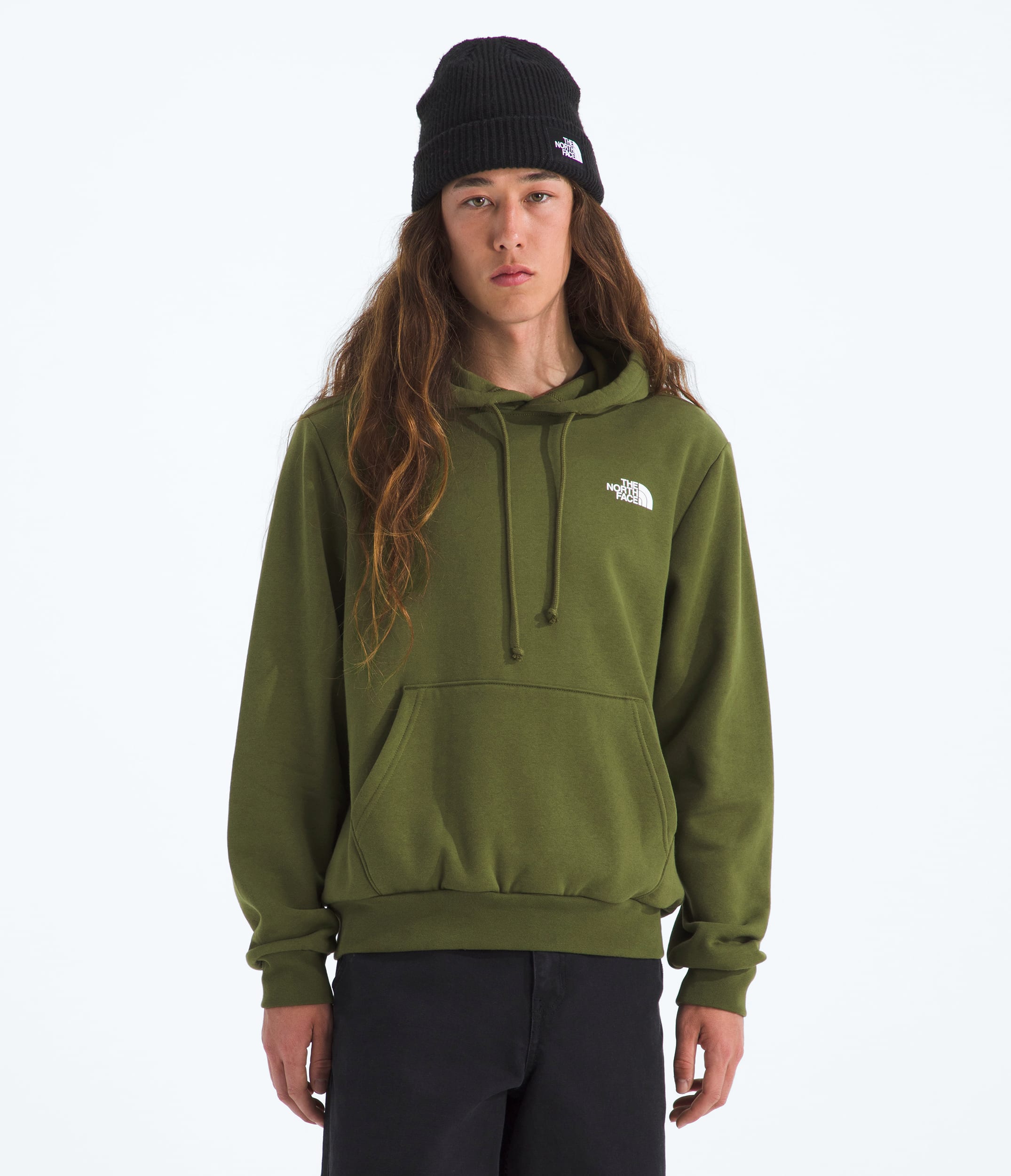The North Face Men’s Evolution Box NSE Regular Hoodie Woodland Green