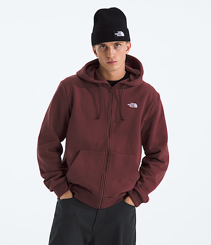 The North Face Men Evolution Simple Dome Full-Zip Hoodie Woodland Green TNF Black Sumac Summit Navy TNF Mid Grey Heather White Dune Slate Moss
