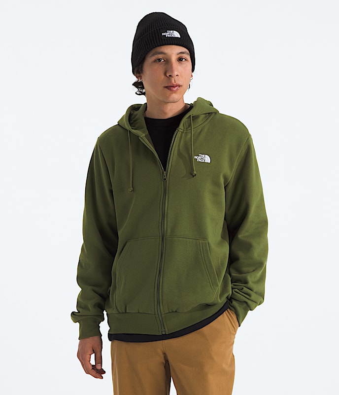 The North Face Men Evolution Simple Dome Full-Zip Hoodie Woodland Green TNF Black Sumac Summit Navy TNF Mid Grey Heather White Dune Slate Moss