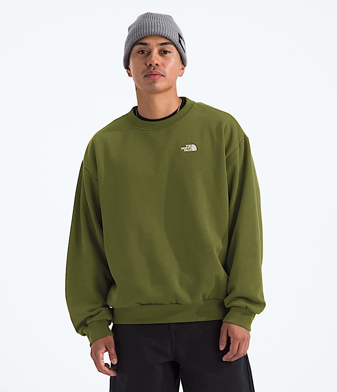 The North Face Men Evolution Simple Dome Oversized Crew White Dune TNF Mid Grey Heather TNF Black Summit Navy